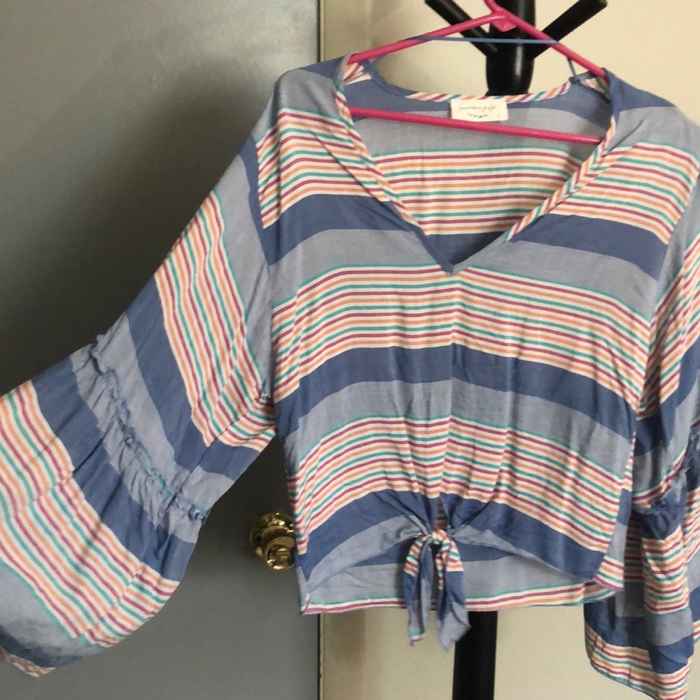 colorful flowy shirt